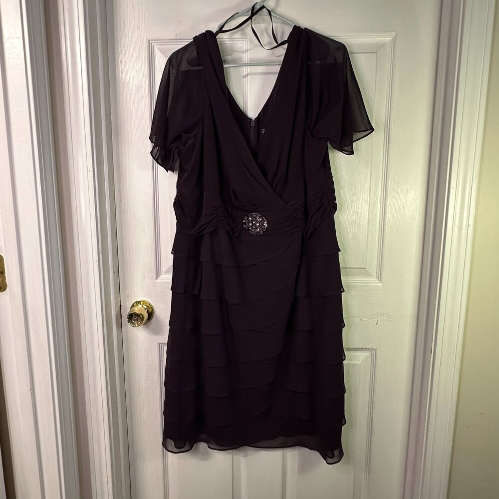 Jessica Howard - Cocktail Dress - Plum - 24W
